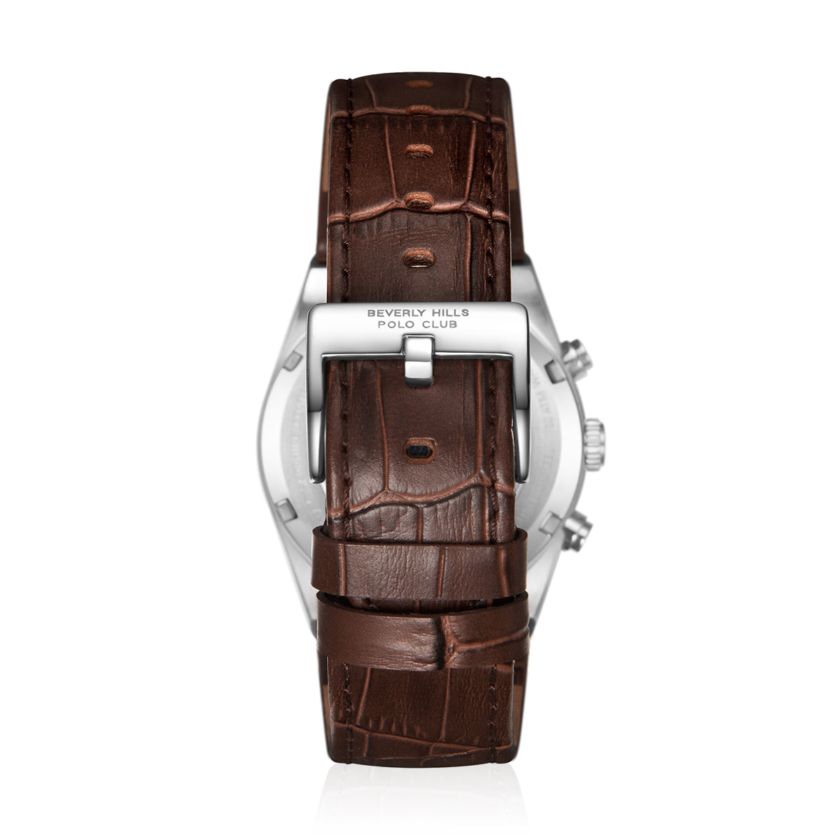 POLO BP3821X.302 BROWN LEATHER BAND BABY BLUE DIAL  FOR MEN