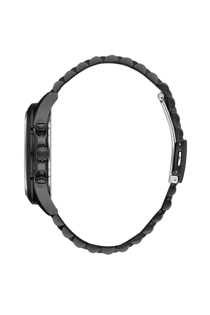 BIGOTTI BG.1.10468-5 BLACK STEEL BAND BLACK DIAL  FOR MEN