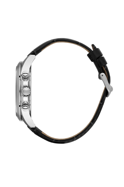 BIGOTTI BG.1.10491-6 BLACK LEATHER BAND BLACK DIAL  FOR MEN