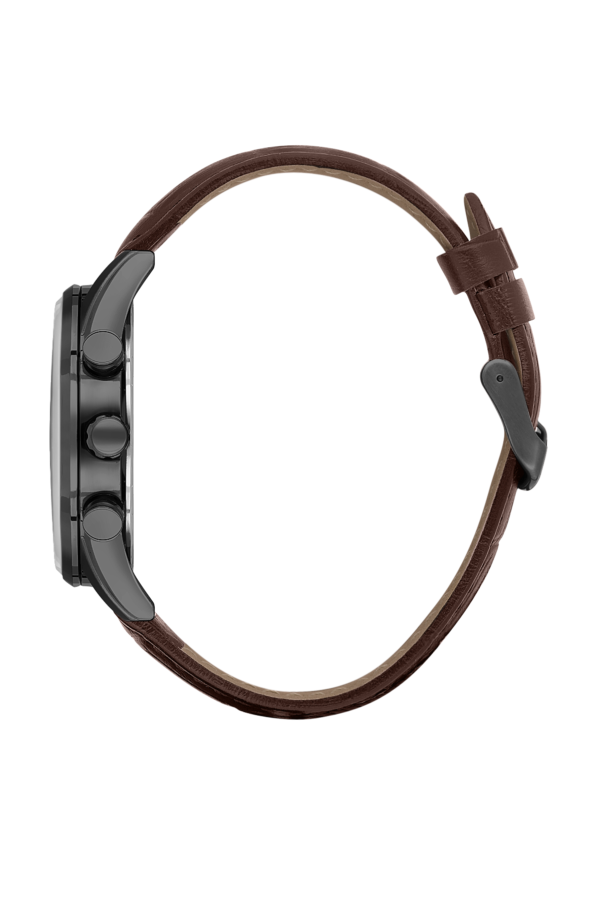 BIGOTTI BG.1.10510-8 BROWN LEATHER BAND GREY DIAL  FOR MEN