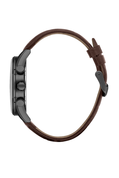 BIGOTTI BG.1.10510-8 BROWN LEATHER BAND GREY DIAL  FOR MEN
