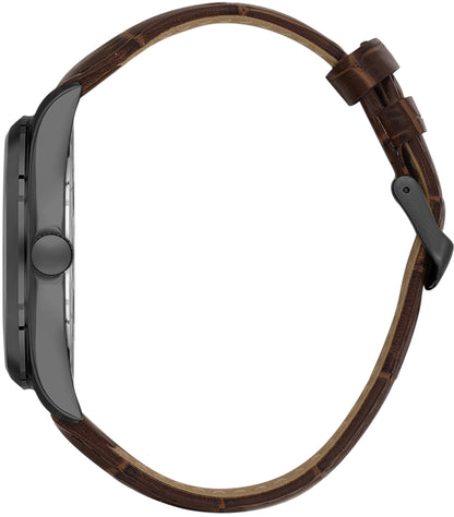BIGOTTI BG.1.10623-5 BROWN LEATHER BAND GREY DIAL  FOR MEN