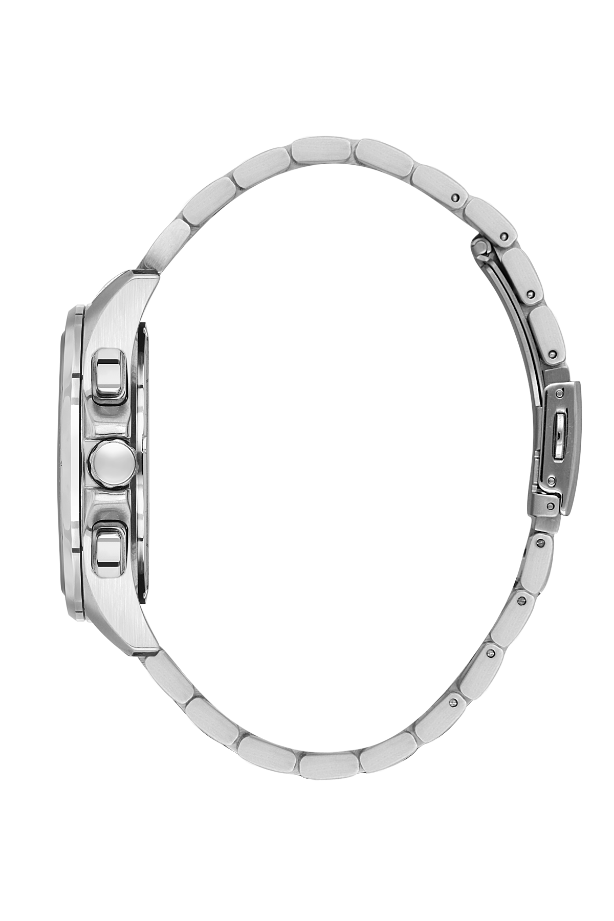 BIGOTTI BG.1.10629-2 SILVER STEEL BAND BLACK DIAL  FOR MEN