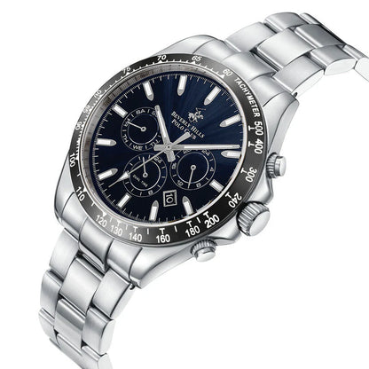 POLO BP3127X.392 SILVER STEEL BAND NAVY BLUE DIAL  FOR MEN