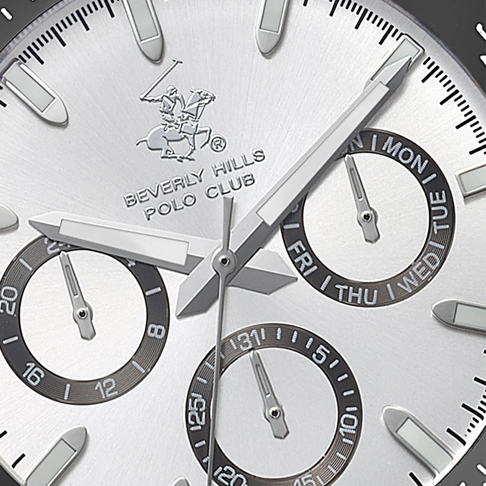 POLO BP3608X.330 SILVER STEEL BAND SILVER DIAL  FOR MEN