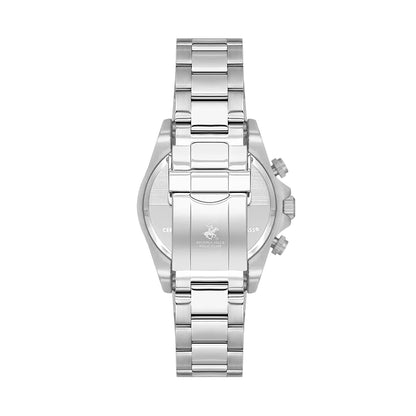 POLO BP3608X.390 SILVER STEEL BAND NAVY BLUE DIAL  FOR MEN