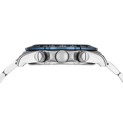 POLO BP3608X.390 SILVER STEEL BAND NAVY BLUE DIAL  FOR MEN