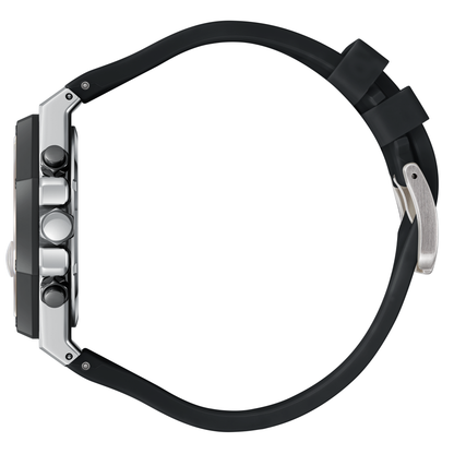 POLO BP3783X.351 BLACK RUBBER BAND BLACK DIAL  FOR MEN