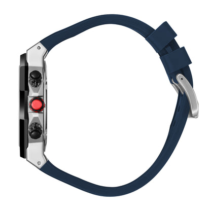 POLO BP3784X.399 NAVY BLUE RUBBER BAND NAVY BLUE DIAL  FOR MEN
