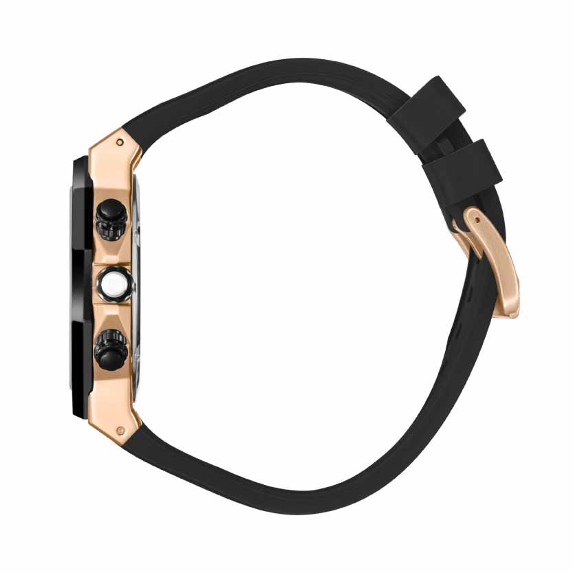 POLO BP3784X.451 BLACK RUBBER BAND BLACK DIAL  FOR MEN