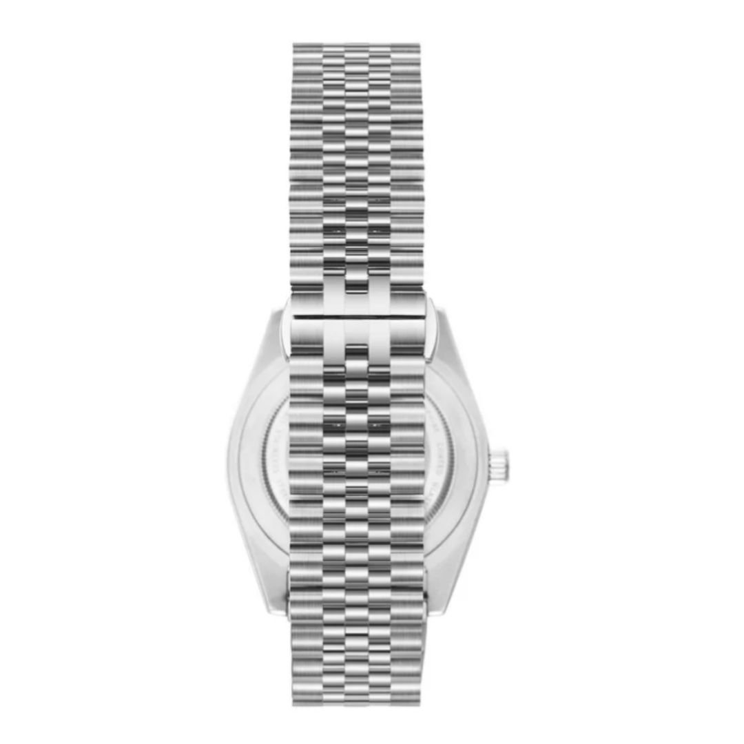POLO BP3810X.360 SILVER STEEL BAND BLACK DIAL  FOR MEN