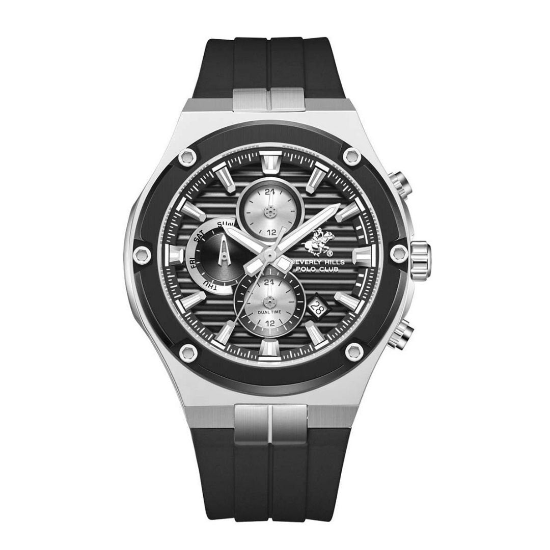 POLO BP3822X.351 BLACK RUBBER BAND BLACK DIAL  FOR MEN