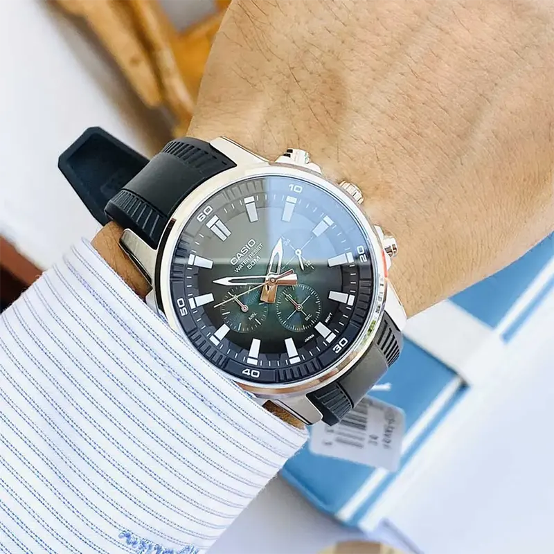 Casio Analog Black Dial Men's Watch MTP-E505-1AVDF