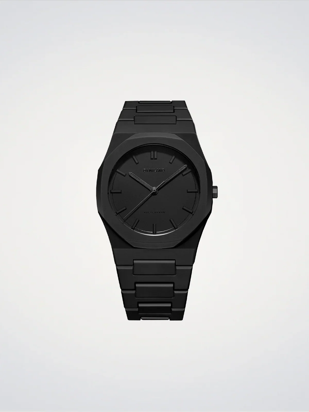 D1 MILANO D1-PCBJ10 BLACK POLY CARBON BAND BLACK DIAL FOR MEN