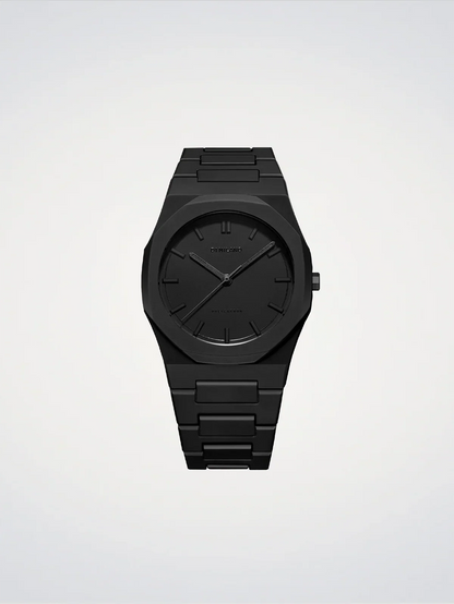 D1 MILANO D1-PCBJ10 BLACK POLY CARBON BAND BLACK DIAL FOR MEN