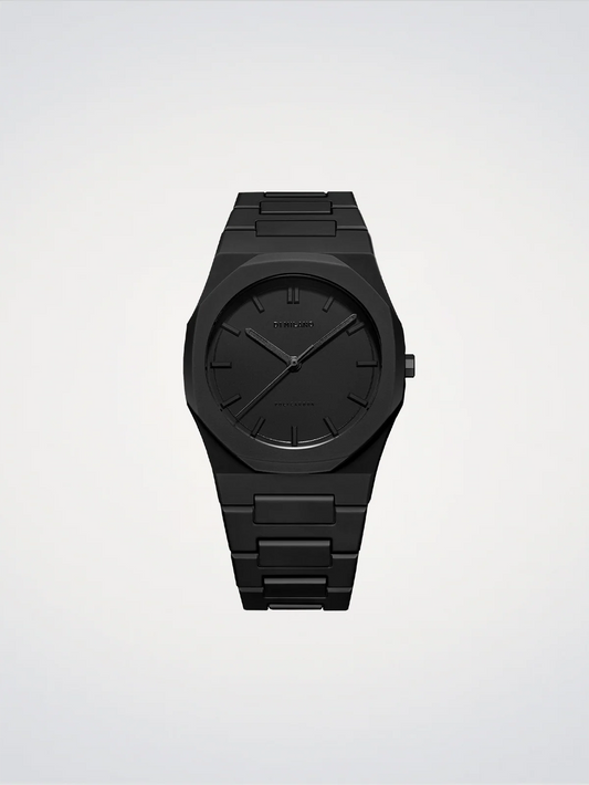 D1 MILANO D1-PCBJ10 BLACK POLY CARBON BAND BLACK DIAL FOR MEN