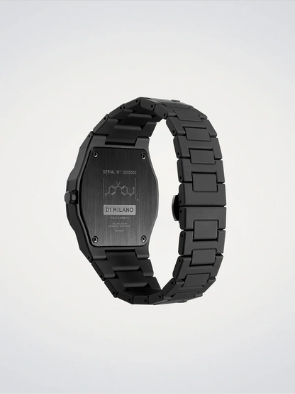 D1 MILANO D1-PCBJ10 BLACK POLY CARBON BAND BLACK DIAL FOR MEN