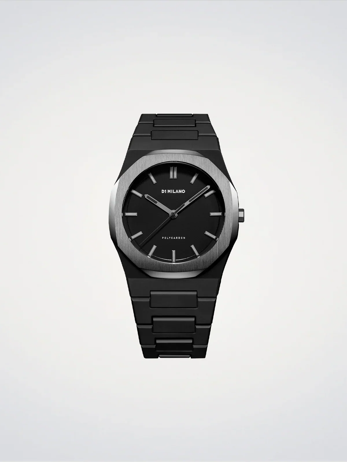 D1 MILANO D1-PCBJ13 BLACK POLY CARBON BAND BLACK DIAL FOR MEN