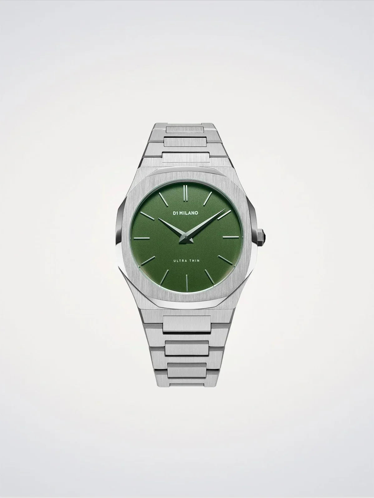 D1 MILANO D1-UTBJ06 SILVER STEEL BAND GREEN DIAL FOR MEN