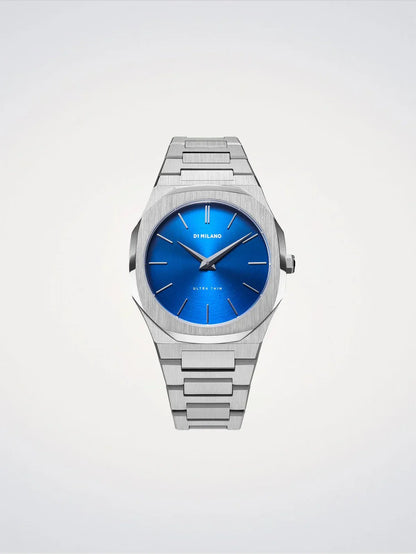 D1 MILANO D1-UTBJ09 SILVER STEEL BAND BLUE DIAL FOR MEN