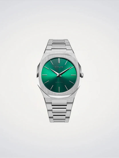 D1 MILANO D1-UTBJ37 SILVER STEEL BAND GREEN DIAL FOR MEN