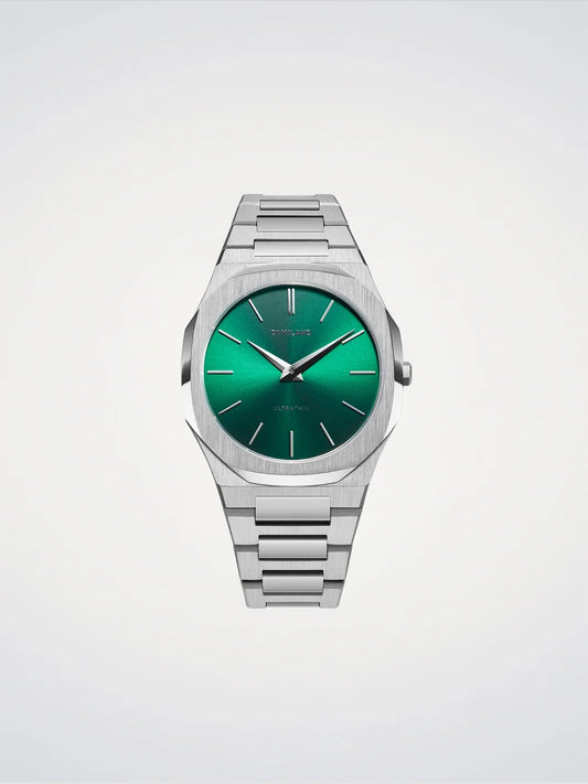 D1 MILANO D1-UTBJ37 SILVER STEEL BAND GREEN DIAL FOR MEN