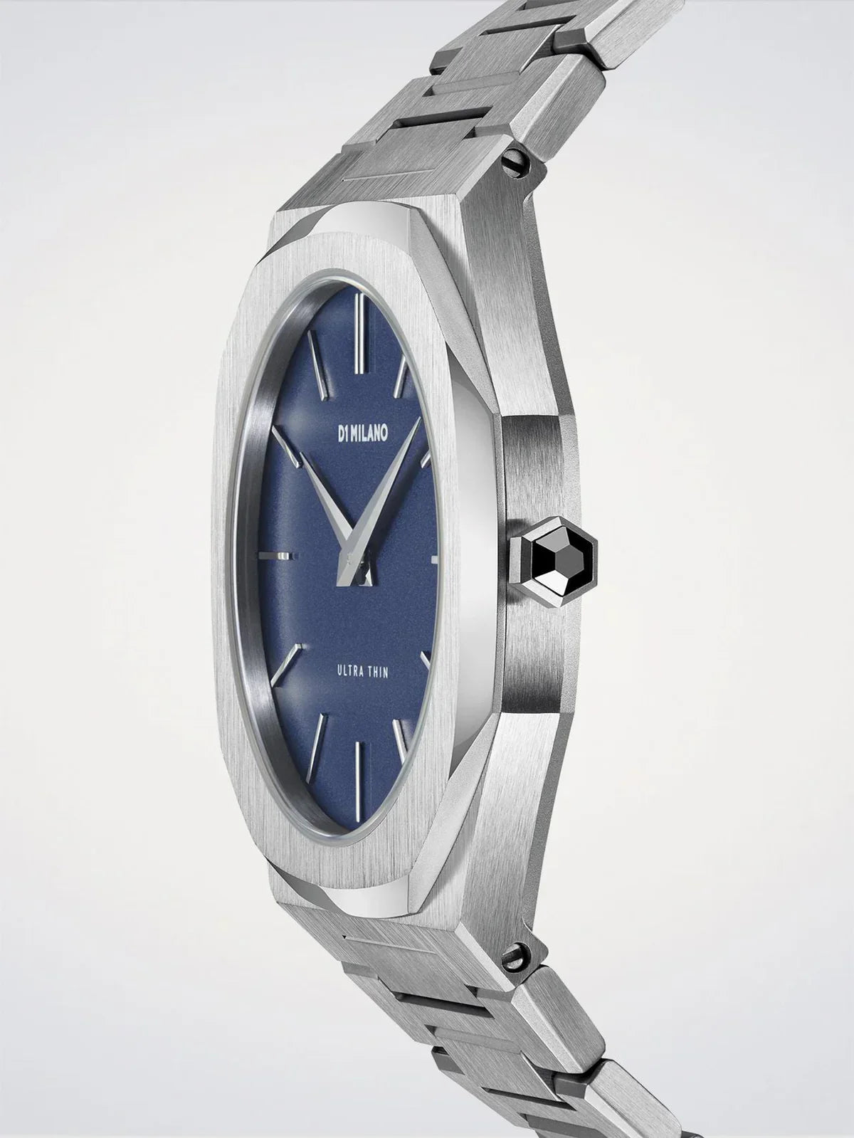 D1 MILANO D1-UTBU01 SILVER STEEL BAND NAVY BLUE DIAL FOR MEN