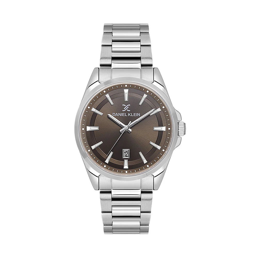 DANIEL KLEIN  DK.6.14035-3 SILVER STEEL BAND GREY DIAL  FOR MEN