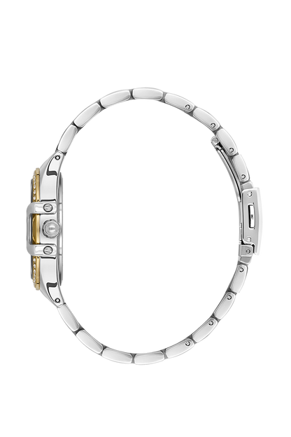 DANIEL KLEIN  DK.1.13603-3 SILVER AND GOLD STEEL BAND SILVER DIAL  FOR WOMEN