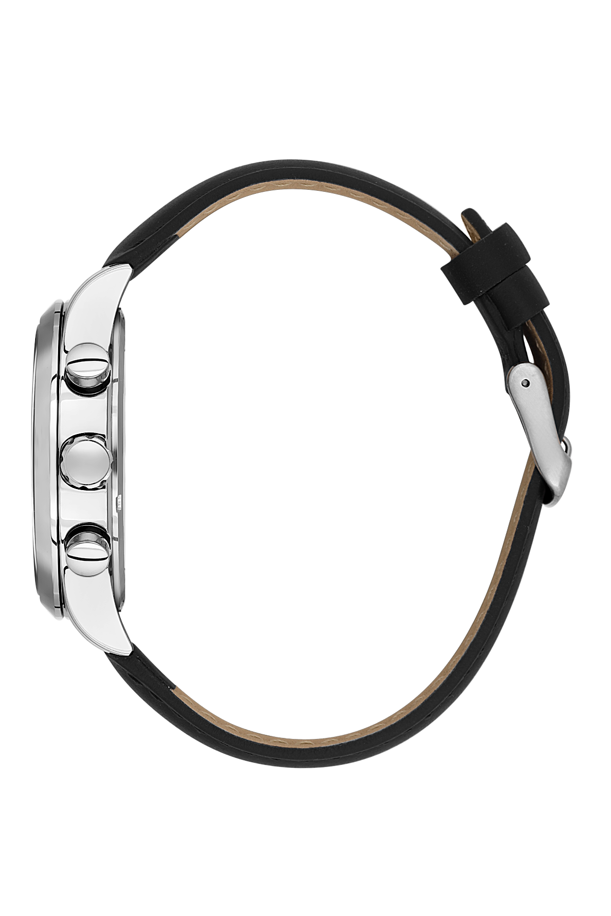DANIEL KLEIN  DK.1.13745-1 BLACK LEATHER BAND BLACK DIAL  FOR MEN