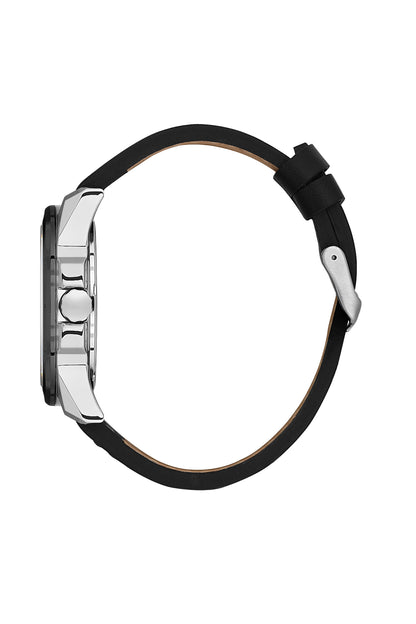 DANIEL KLEIN  DK.1.13975-3 BLACK LEATHER BAND NAVY BLUE DIAL  FOR MEN
