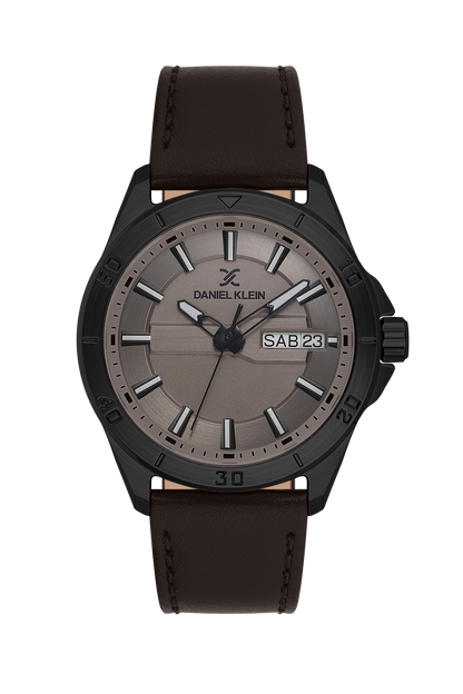DANIEL KLEIN  DK.1.13975-5 BROWN LEATHER BAND BEIGE DIAL  FOR MEN