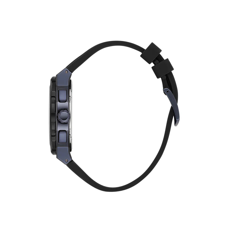DANIEL KLEIN  DK.1.13997-5 BLACK RUBBER BAND NAVY BLUE DIAL  FOR MEN