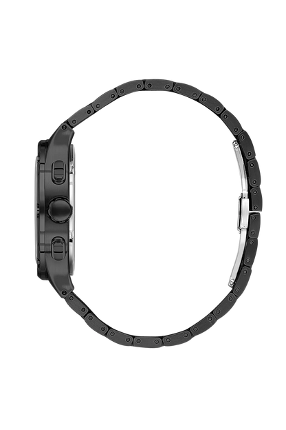 DANIEL KLEIN  DK.1.14009-5 BLACK STEEL BAND BLACK DIAL  FOR MEN