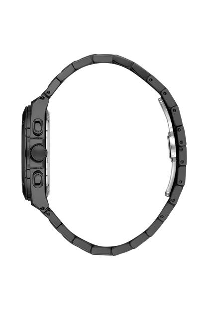 DANIEL KLEIN  DK.1.14010-5 BLACK STEEL BAND BLACK DIAL  FOR MEN