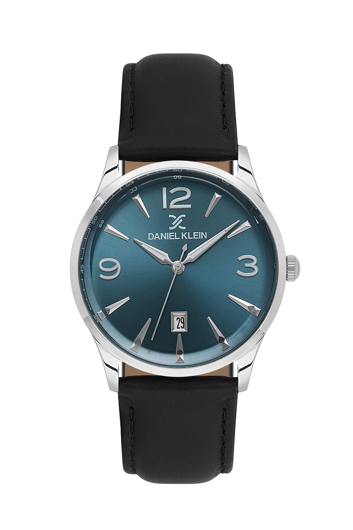 DANIEL KLEIN  DK.6.14034-3 BLACK LEATHER BAND GREEN DIAL  FOR MEN