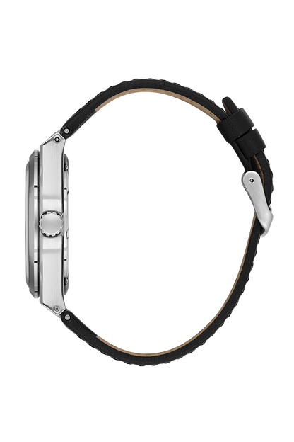 DANIEL KLEIN  DK.1.14059-1 BLACK LEATHER BAND BLACK DIAL  FOR MEN