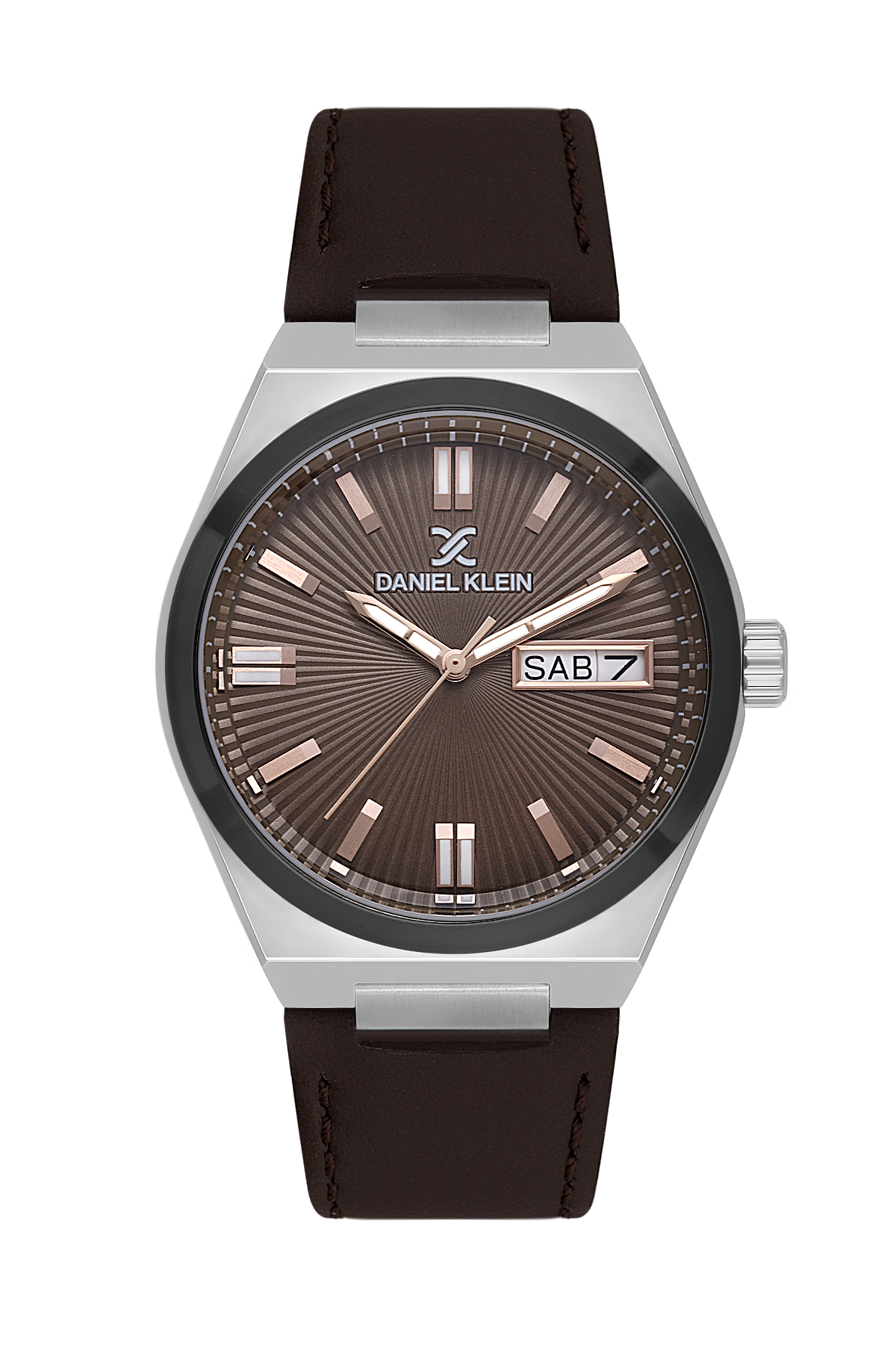 DANIEL KLEIN  DK.1.14059-4 BROWN LEATHER BAND BROWN DIAL  FOR MEN