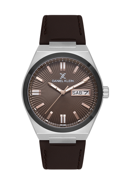 DANIEL KLEIN  DK.1.14059-4 BROWN LEATHER BAND BROWN DIAL  FOR MEN