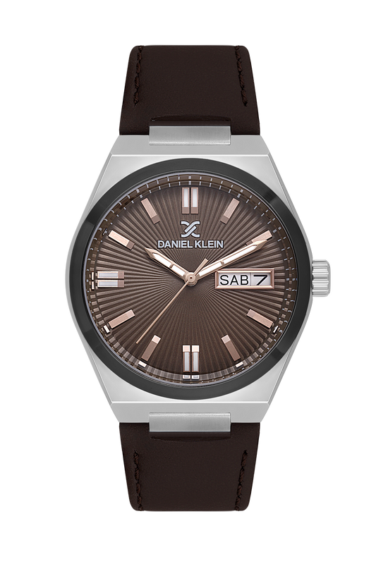 DANIEL KLEIN  DK.1.14059-4 BROWN LEATHER BAND BROWN DIAL  FOR MEN