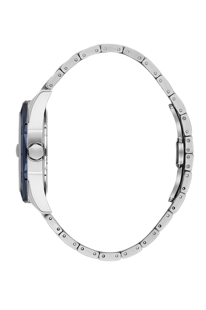 DANIEL KLEIN  DK.1.14076-3 SILVER STEEL BAND NAVY BLUE DIAL  FOR MEN