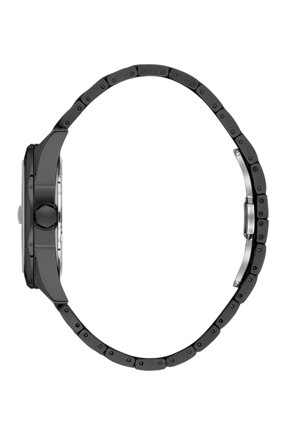 DANIEL KLEIN  DK.1.14076-5 BLACK STEEL BAND BLACK DIAL  FOR MEN
