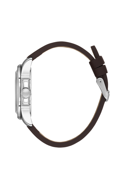 DANIEL KLEIN  DK.1.14078-1 BROWN LEATHER BAND GREY DIAL  FOR MEN