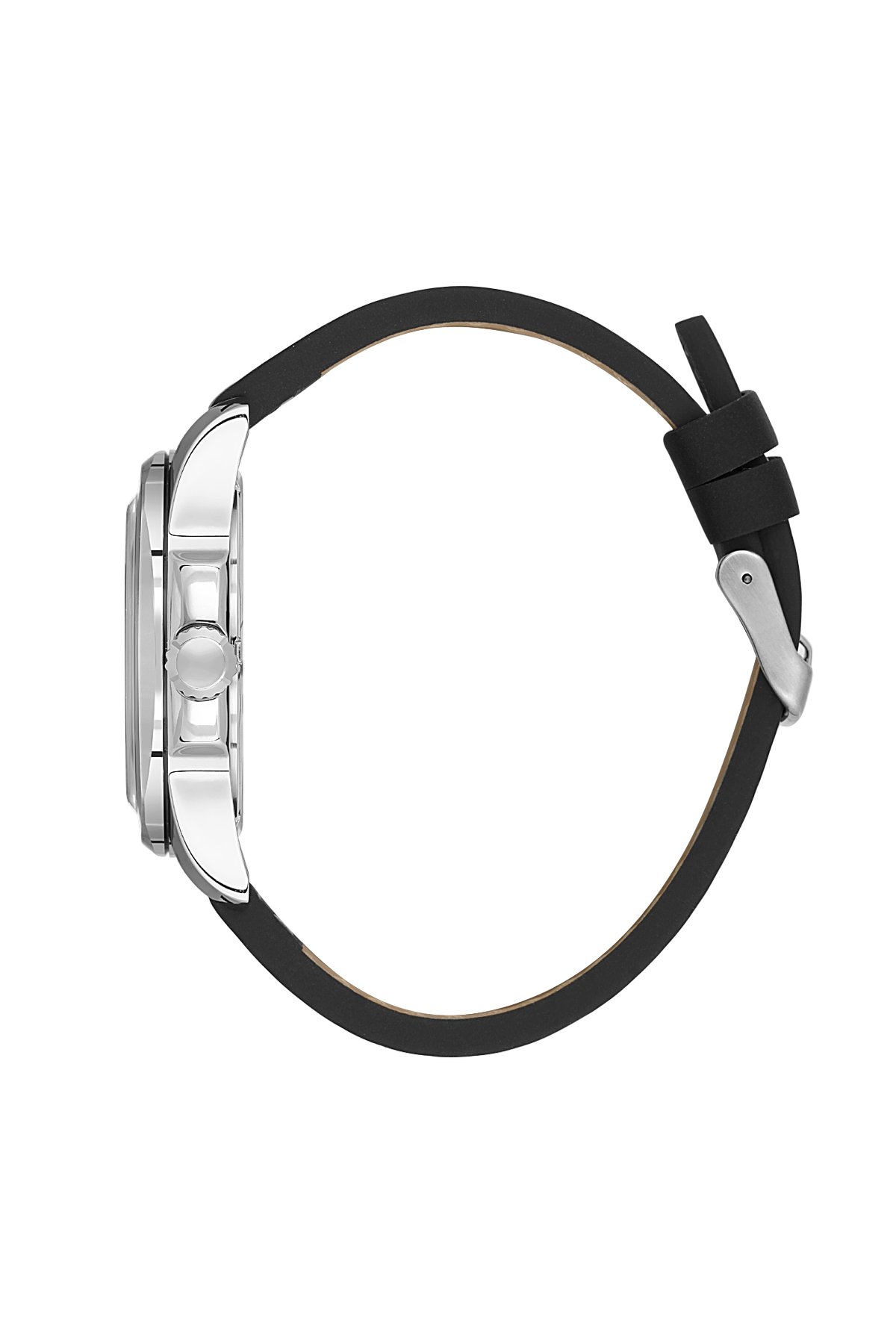 DANIEL KLEIN  DK.1.14078-2 BLACK LEATHER BAND BLACK DIAL  FOR MEN