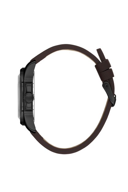 DANIEL KLEIN  DK.1.14078-6 BROWN LEATHER BAND BLACK DIAL  FOR MEN