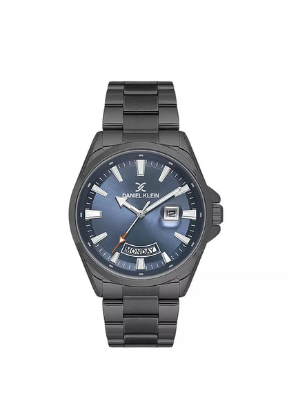 DANIEL KLEIN  DK.6.14037-4 GREY STEEL BAND NAVY BLUE DIAL  FOR MEN