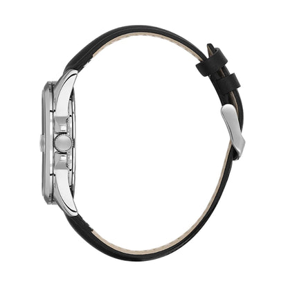 DANIEL KLEIN  DK.6.14038-1 BLACK LEATHER BAND BLACK DIAL  FOR MEN