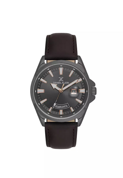 DANIEL KLEIN  DK.6.14038-4 BROWN LEATHER BAND GREY DIAL  FOR MEN