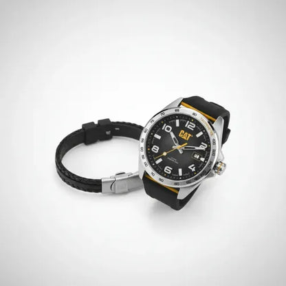 CAT SET.QE.141.21.132 Black Rubber Band Black Dial For Men