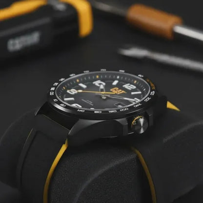 CAT SET.QE.161.21.132 Black Rubber Band Black Dial For Men